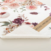 パステルモダンフラワー&クラフトギフトパーソナライズされたギフト シェルパブランケット (3/4)