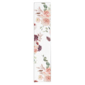 パステルモダンフラワー&クラフトギフトパーソナライズされたギフト ショートテーブルランナー (正面)