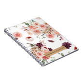 パステルモダンフラワー&クラフトギフトパーソナライズされたギフト ノートブック (右側)