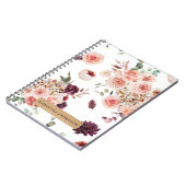 パステルモダンフラワー&クラフトギフトパーソナライズされたギフト ノートブック (左側)