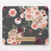 パステルモダンフラワー&クラフトギフトパーソナライズされたギフト マウスパッド (正面)