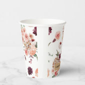 パステルモダンフラワー&クラフトギフトパーソナライズされたギフト 紙コップ (右)