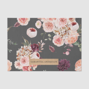 パステルモダンフラワー&クラフトギフトパーソナライズされたギフト 薄葉紙