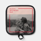 パステルモダンフラワー&クラフトギフトパーソナライズされたギフト 鍋敷き (正面)