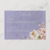 パステルモダンフローラパ結婚ープル詳細 エンクロージャーカード (正面)