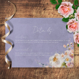 パステルモダンフローラパ結婚ープル詳細 エンクロージャーカード