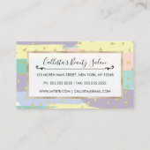 パステルモダンブガーリーブラッシュストローク金ゴールドジオ ロイヤリティカード (裏面)