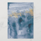 パステルモダンブルーウォーターバラのメ結婚ニュー メニュー (裏面)