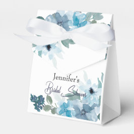 パステルモダンブルーバラフローラ結婚式の引き出物ボックス フェイバーボックス