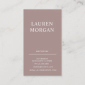 パステルモダンブルーモノグラムパーソナライズされた 名刺 (裏面)