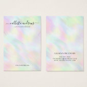 パステルモダンホログラフィックレインボーネックレスディスプレイ (正面&裏面)