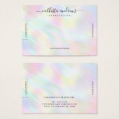 パステルモダンホログラフィックレインボーブレスレットディスプレイ (正面&裏面)