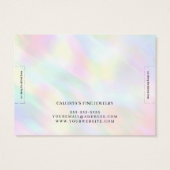 パステルモダンホログラフィックレインボーブレスレットディスプレイ (裏面)