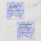 パステルモダンホログラフィック ロイヤリティカード (正面/裏面)