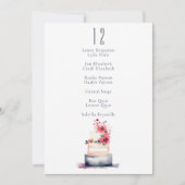 パステルモダンマカロン台数座席表 招待状 (正面)