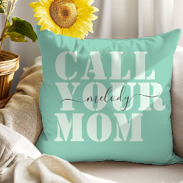 パステルモダンミントドームルームデカール クッション