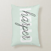 パステルモダンミントハローアンドユー名 アクセントクッション (正面(垂直))