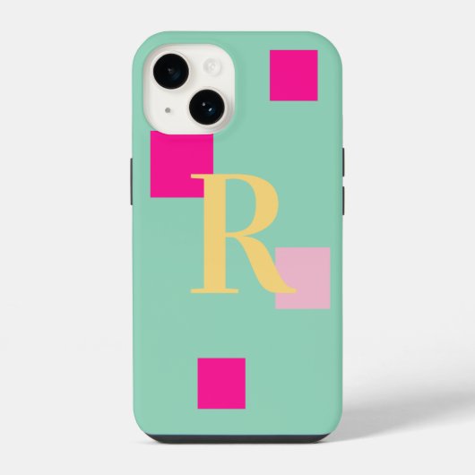 パステルモダンモノグラム iPhoneケース (裏面)
