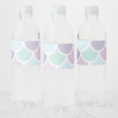 パステルモダンラブマーメイドパターン名 ペットボトルラベル (ボトル)