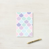 パステルモダンラブマーメイドパターン名 ポストイット (デスク上)