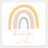 パステルモダンレインボーサンキュービター スクエアシール (正面)