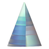 パステルモダンレインボーマーメイドユニコーンホログラフィック パーティーハット (裏面)