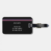 パステルモダンレインボーユニコーン ラゲッジタグ (裏面横)