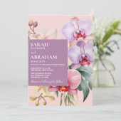 パステルモダンレインボーランズ結婚式招待状 招待状 (スタンド正面)