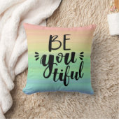 パステルモダンレインボーBe you healy クッション (ブランケット)