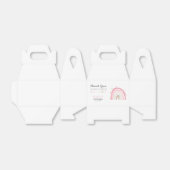 パステルモダンレインボーBRIGHTバースデーパーティー フェイバーボックス (折り畳みなし)