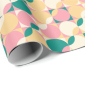 パステルモダンレトロボホ抽象芸術 ラッピングペーパー (ロールコーナー)