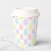 パステルモダン卵パターン |ハッピーイースター 紙コップ (裏面)