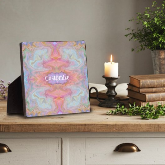 パステルモダン抽象芸術ボホONE WORD フォトプラーク