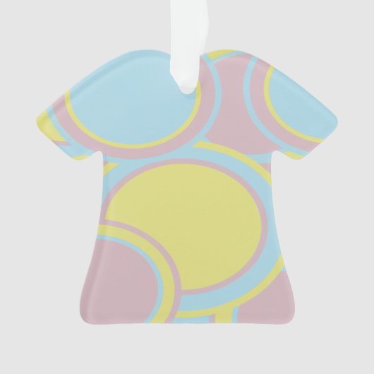 パステルモダン抽象芸術絵画ズ オーナメント (正面)