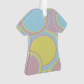 パステルモダン抽象芸術絵画ズ オーナメント (正面)