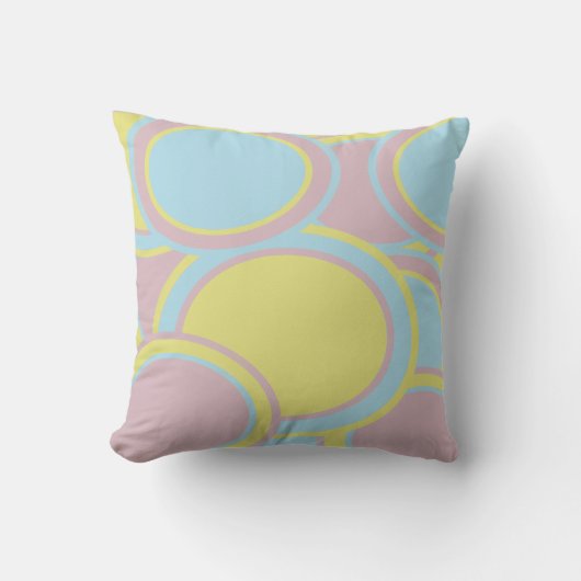 パステルモダン抽象芸術絵画ズ クッション (正面)