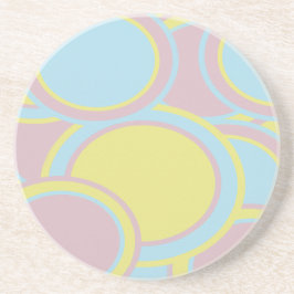パステルモダン抽象芸術絵画ズ コースター
