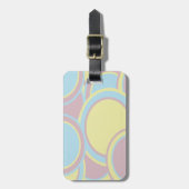 パステルモダン抽象芸術絵画ズ ラゲッジタグ (正面縦)