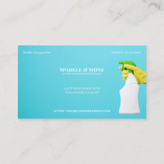 パステルモダン清掃サービス 名刺 (裏面)