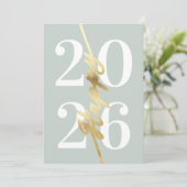 パステルモダン金ゴールドハッピーニューイヤービジネス シーズンカード (スタンド正面)