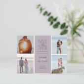 パステルモダン4枚の写真が日付はがきを保存 案内ポストカード (スタンド正面)