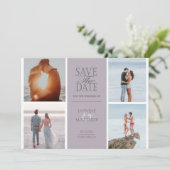 パステルモダン4枚の写真Date Cardを保存 セーブザデート (スタンド正面)