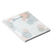 パステルモダン・バブル花嫁の行うべき仕事 ノートパッド (アングル)