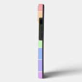 パステルモノグラムのレインボーカラフルストライプズ Case-Mate iPhoneケース (裏面 / 左)