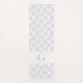 パステルモノグラムのレインボーサンデマンダラアールデコ ヨガマット (正面)