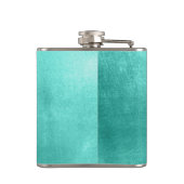 パステルモノグラムファンシーシャイニーターコイズフォイル フラスク (裏面)