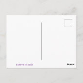 パステルモパターン(の模様が)あるノグラムMポストカードブックマーク ポストカード (裏面)