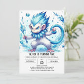 パステルモンキー誕生日 招待状 (スタンド正面)