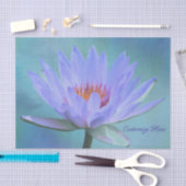 "パステルモーニング"ウォーターリリーティッシュペーパーギフトラップ 薄葉紙 (クラフト)