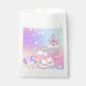 パステルユニコーンのプリンセスお菓子袋 フェイバーバッグ (正面)